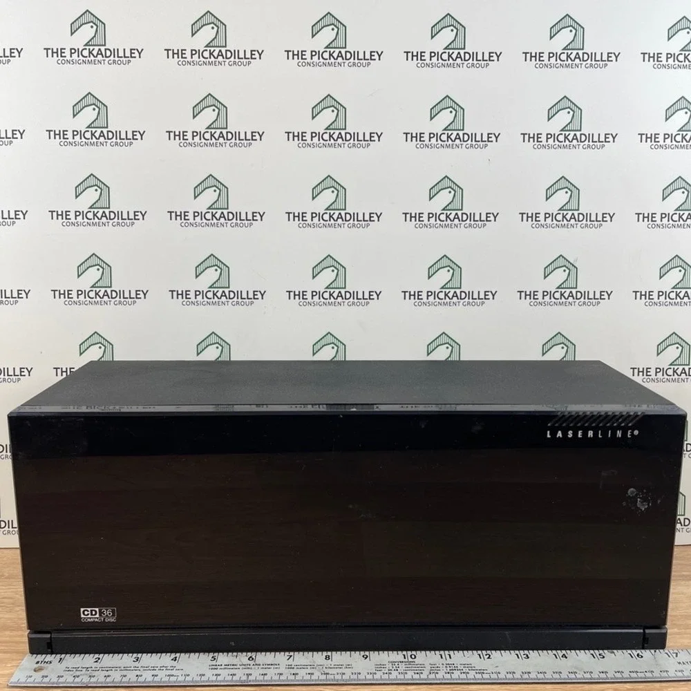Laserline CD 36 Compact Disc Storage Cabinet Black Wall Mountable 36 Capacity